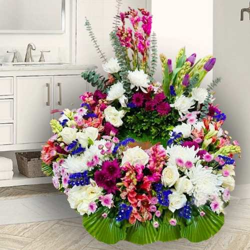 Fond Farewell Flower Wreath