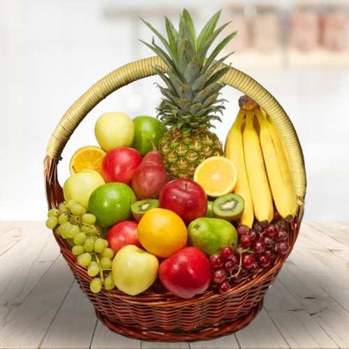 Mixed Fruit Basket Arrangement