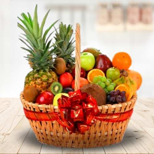 Healthy Fresh Fruit Basket Delight