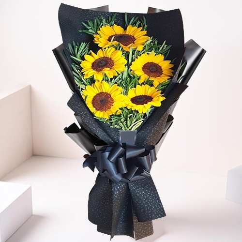 Bright Sunshine Sunflower Bouquet