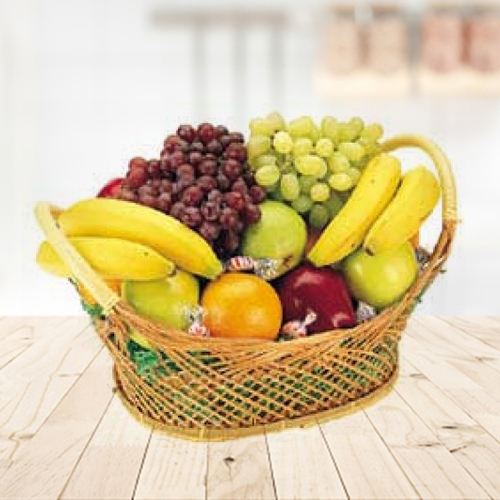 A Basket Of Fresh Fruits