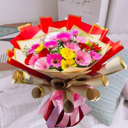 30 Assorted Gerbera Bouquet
