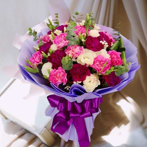 Carnation And Lisianthus Arrangement