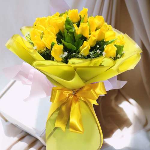 24 Yellow Rose Bouquet