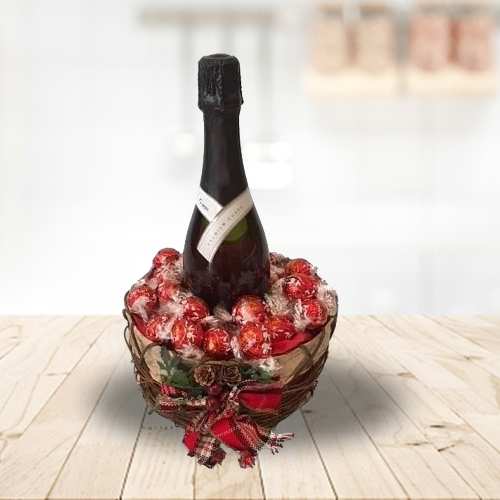 Sparkling Wine And Lindt