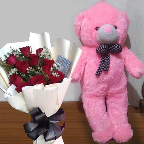Red Rose And Teddy