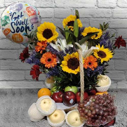Flower And Fruit Arrangement