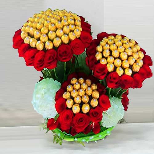 Ferrero And Rose Arrangement