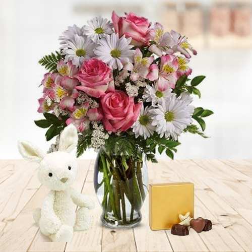 Hoppy Blooms Easter Basket